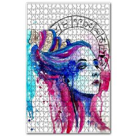 Cakapuzzle Kadın Figüründe Kova Burcu Figürü Ahşap 500 Parça Puzzle
