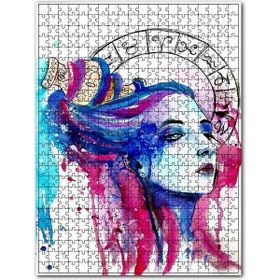 Cakapuzzle Kadın Figüründe Kova Burcu Figürü Ahşap 500 Parça Puzzle