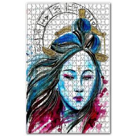 Cakapuzzle Kadın Figüründe Terazi Burcu Görseli Ahşap 1000 Parça Puzzle