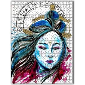 Cakapuzzle Kadın Figüründe Terazi Burcu Görseli Ahşap 1000 Parça Puzzle