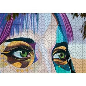 Cakapuzzle Kadın Gözü Boyama 500 Parça Puzzle