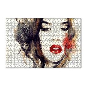 Cakapuzzle Kadın İllüstrasyon Boyama Sanatı 120 Parça Puzzle