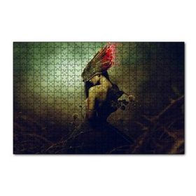 Cakapuzzle Kadın Karga Kanatlar ve Alevler Kompozisyon 120 Parça Ahşap Puzzle