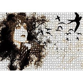 Cakapuzzle Kadın Kuşlar Kadar Özgürdür 120 Parça Ahşap Puzzle