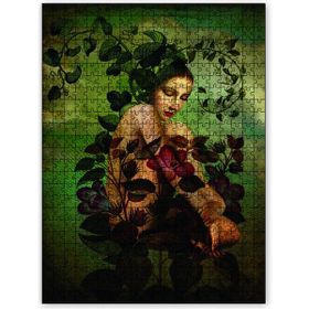 Cakapuzzle Kadın Sarmaşıklar Soyut 120 Parça Puzzle
