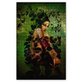 Cakapuzzle Kadın Sarmaşıklar Soyut Ahşap 255 Parça Puzzle