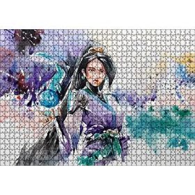 Cakapuzzle Kadın Savaşçı Suluboya Efekt 120 Parça Ahşap Puzzle