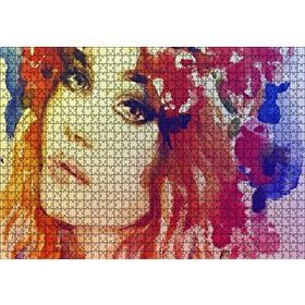 Cakapuzzle Kadın Suluboya Çizim Görsel 1000 Parça Puzzle