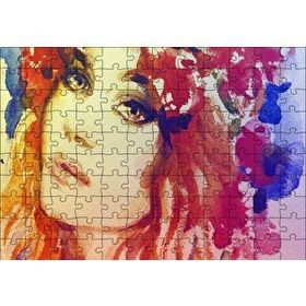 Cakapuzzle Kadın Suluboya Çizim Görsel 120 Parça Puzzle