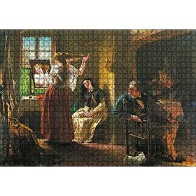 Cakapuzzle Kadın Terzisi ve Müşterileri 120 Parça Ahşap Puzzle