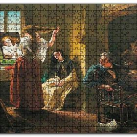 Cakapuzzle Kadın Terzisi ve Müşterileri Mdf 500 Parça Puzzle