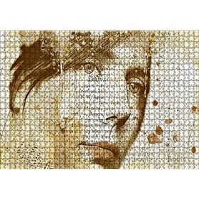 Cakapuzzle Kadın Yüzü ve Gazete Kupürleri 120 Parça Ahşap Puzzle