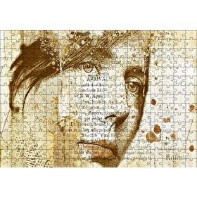Cakapuzzle Kadın Yüzü ve Gazete Kupürleri Mdf 255 Parça Puzzle