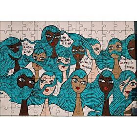 Cakapuzzle Kadınlar Okyanus Propagandası Mdf 120 Parça Puzzle