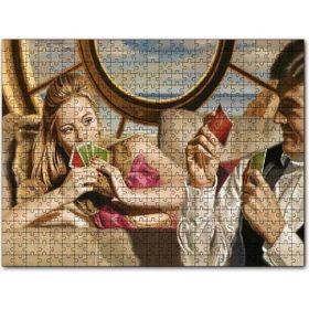 Cakapuzzle Kağıt Oynayan Çift 120 Parça Puzzle