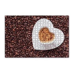 Cakapuzzle Kahve Çekirdekleri, Kalpli Fincanda Cappucino 255 Parça Puzzle