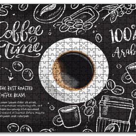 Cakapuzzle Kahve Köşesi Görseli Mdf 1000 Parça Puzzle