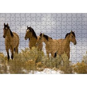Cakapuzzle Kahve Rengi Atlar 120 Parça Puzzle