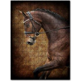 Cakapuzzle Kahve Rengi Koşan At Görseli 500 Parça Puzzle