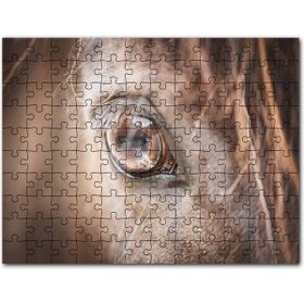 Cakapuzzle Kahverengi Atın Gözü Yakın Çekim Mdf 1000 Parça Puzzle