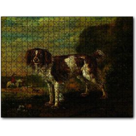 Cakapuzzle Kahverengi Beyaz Çoban Köpeği Mdf 500 Parça Puzzle