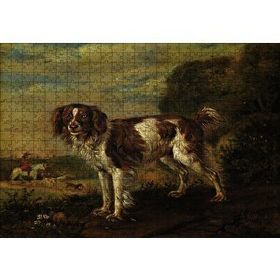 Cakapuzzle Kahverengi Beyaz Çoban Köpeği Mdf 500 Parça Puzzle