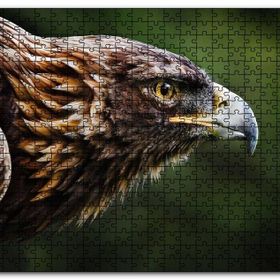 Cakapuzzle Kahverengi Kartal Keskin Bakışlar Mdf 1000 Parça Puzzle