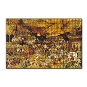 Cakapuzzle Kahverengi Köy Boyama Pieter Bruegel 255 Parça Puzzle