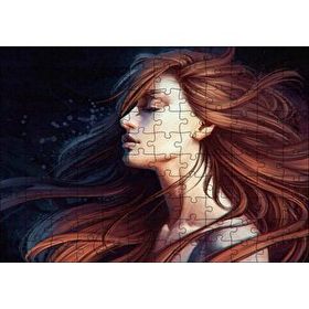 Cakapuzzle Kahverengi Saçlı Kız 120 Parça Puzzle