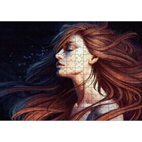 Cakapuzzle Kahverengi Saçlı Kız 120 Parça Puzzle