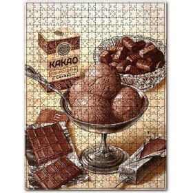 Cakapuzzle Kakao Çilota Dondurma Görseli Ahşap 1000 Parça Puzzle