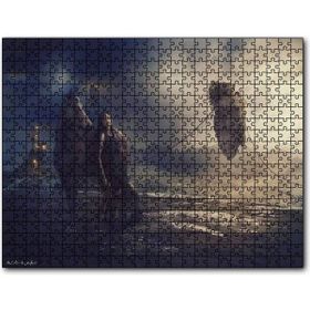 Cakapuzzle Kale Yüzen Kayalık Kız ve At Mdf 255 Parça Puzzle