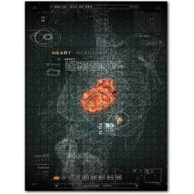 Cakapuzzle Kalp Geometrik Çizim Evren 255 Parça Puzzle