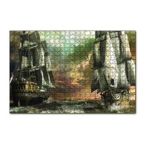Cakapuzzle Kalyonlar Fırtınada Kara Bulutlar 120 Parça Ahşap Puzzle