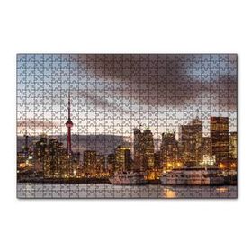 Cakapuzzle Kanada CN Tower ve Gökdelenler 120 Parça Ahşap Puzzle