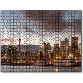 Cakapuzzle Kanada Cn Tower ve Gökdelenler Mdf 120 Parça Puzzle