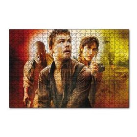 Cakapuzzle Kanlı Elmas Leo ve Jennifer Afiş 120 Parça Ahşap Puzzle