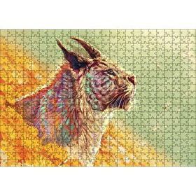 Cakapuzzle Kaplan Anthro Kükreyen 120 Parça Ahşap Puzzle