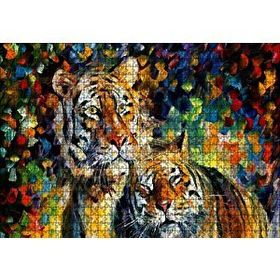 Cakapuzzle Kaplan Çift Yağlıboya 1000 Parça Puzzle