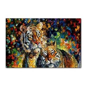 Cakapuzzle Kaplan Çift Yağlıboya 120 Parça Puzzle