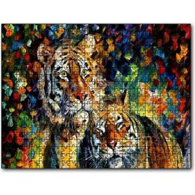 Cakapuzzle Kaplan Çift Yağlıboya 255 Parça Puzzle