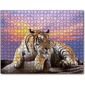 Cakapuzzle Kaplan Gün Batımı Görseli 1000 Parça Puzzle