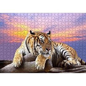 Cakapuzzle Kaplan Gün Batımı Görseli 120 Parça Puzzle