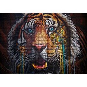 Cakapuzzle Kaplan Yakın Plan Graffiti Duvar Boyama Mdf 500 Parça Puzzle