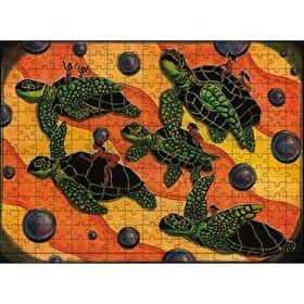 Cakapuzzle Kaplumbağa İnsan Figürü 120 Parça Ahşap Puzzle