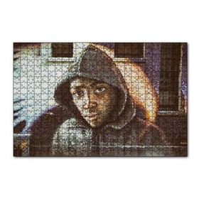 Cakapuzzle Kapşonlu Siyahi Çocuk Duvar Boyama 255 Parça Puzzle