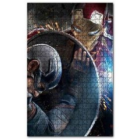 Cakapuzzle Kaptan Amerika Iç Savaş Filim Afişi Görseli 120 Parça Puzzle