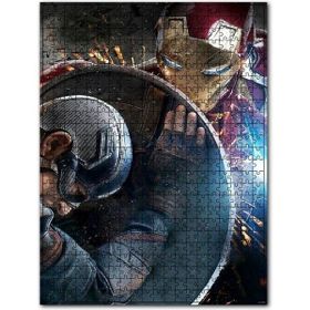 Cakapuzzle Kaptan Amerika Iç Savaş Filim Afişi Görseli 120 Parça Puzzle