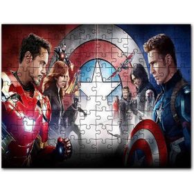 Cakapuzzle Kaptan Amerika Savaş Karınca Adam Panter Marvel Mdf 1000 Parça Puzzle