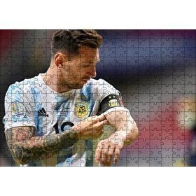 Cakapuzzle Kaptan Messi Arjantin Milli Şampiyonu 120 Parça Ahşap Puzzle